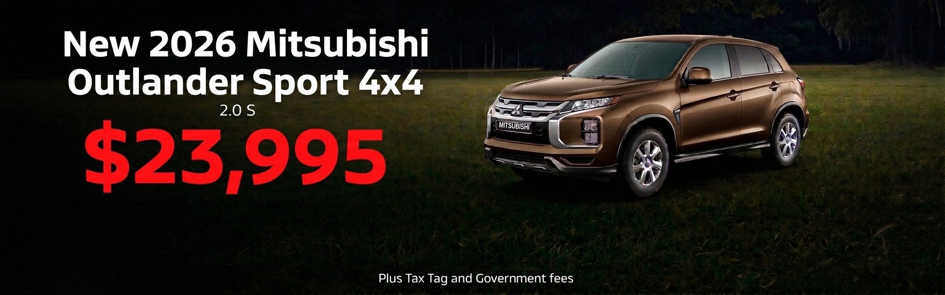 New 2026 Mitsubishi Outlander Sport 2.0 S - $23,995